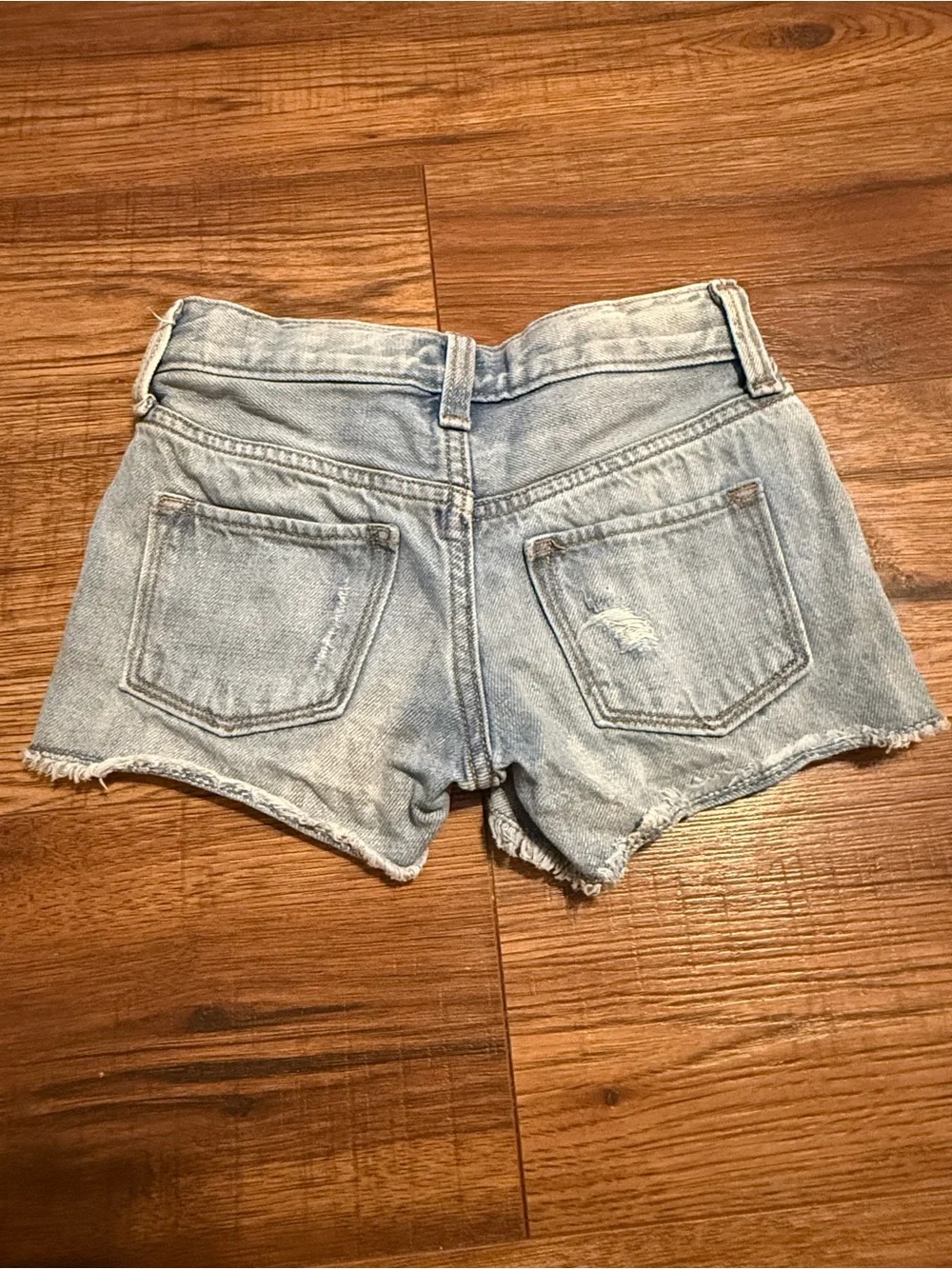Old Navy Light Blue Distressed Denim Shorts